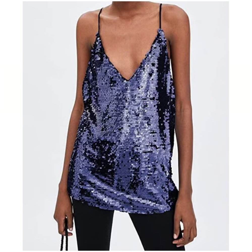 Zara TRF Sequin Cami